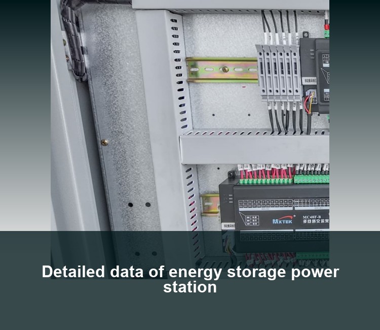 Detailed data of energy storage power station