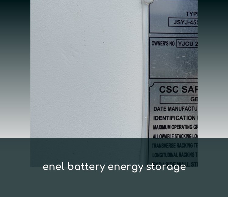 enel battery energy storage