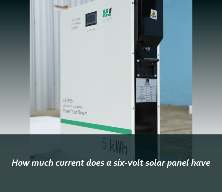 How much current does a six-volt solar panel have
