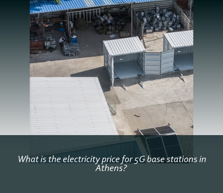 What is the electricity price for 5G base stations in Athens?