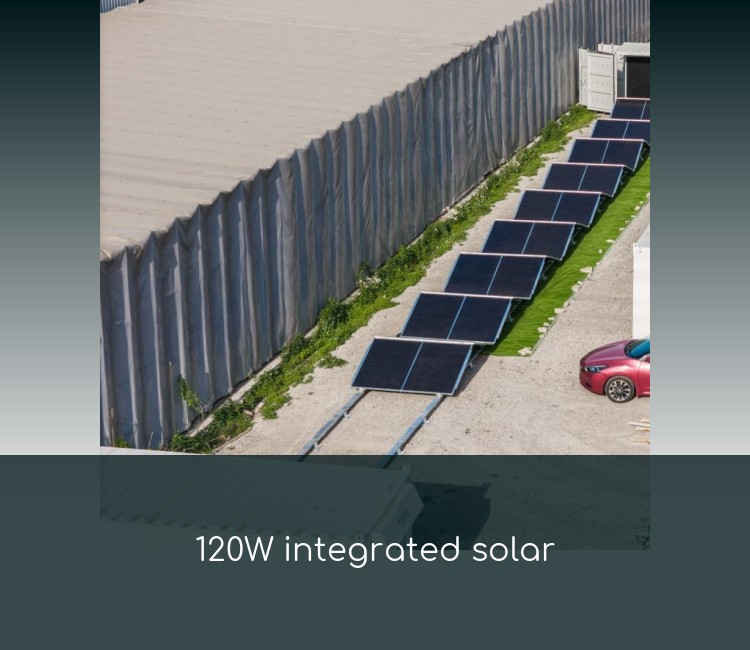 120W integrated solar