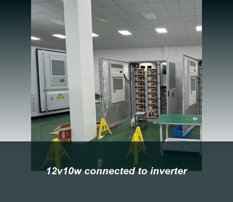 12v10w connected to inverter