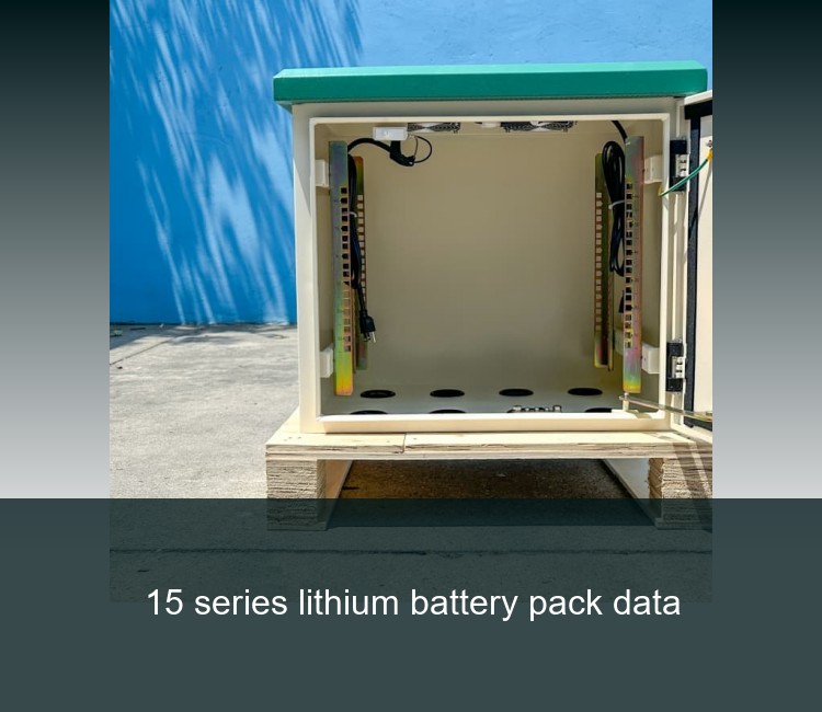 15 series lithium battery pack data