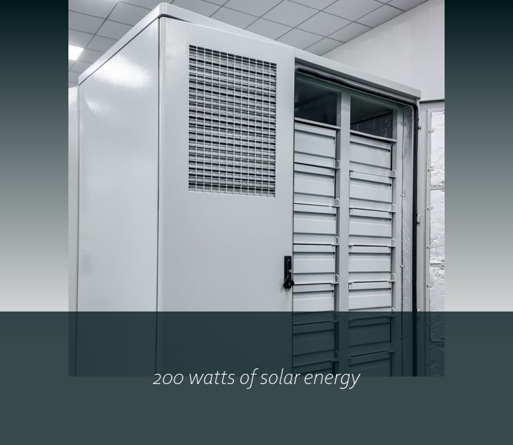 200 watts of solar energy