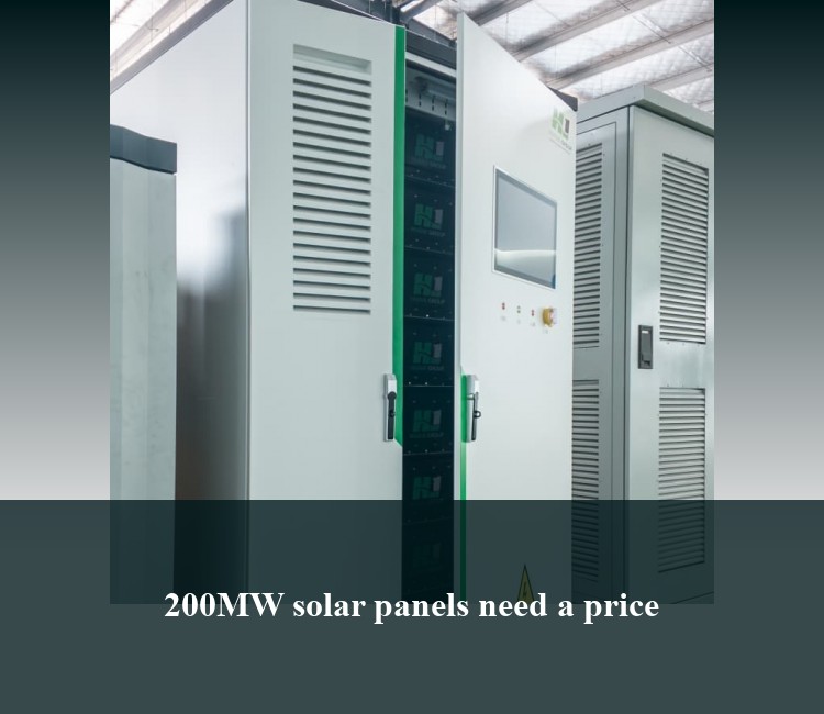 200MW solar panels need a price