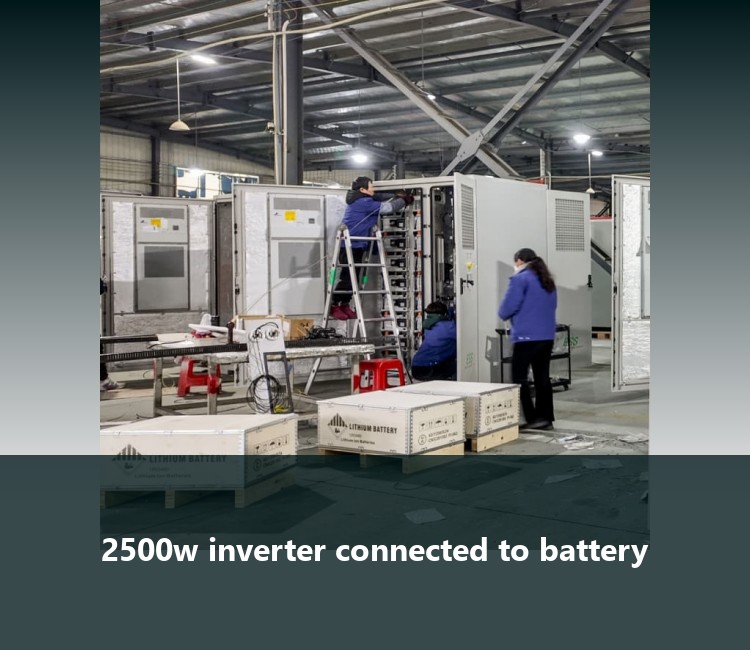 2500w inverter connected to battery