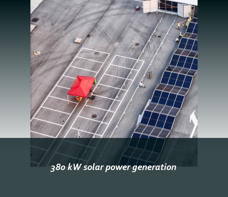 380 kW solar power generation