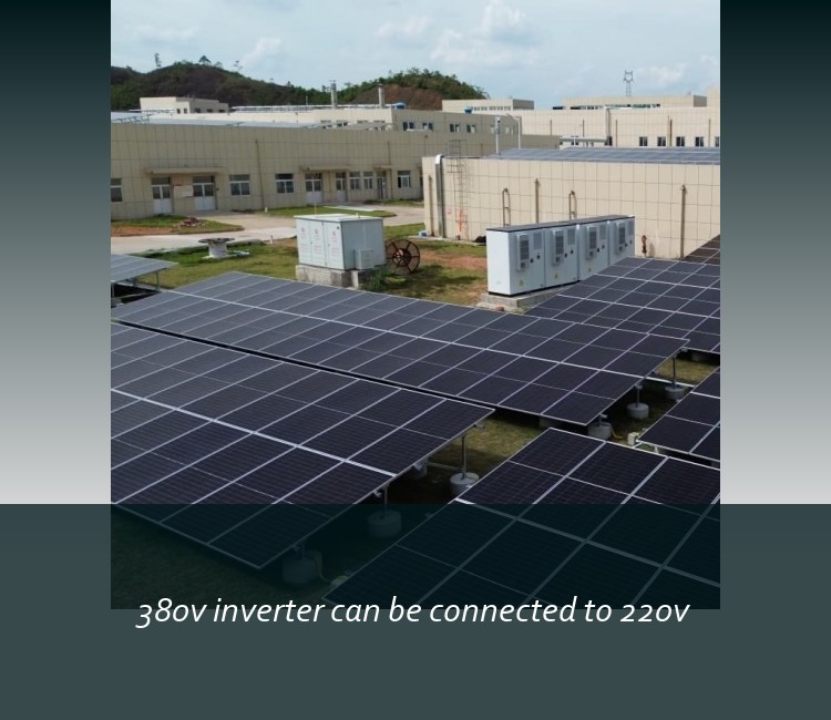 380v inverter can be connected to 220v