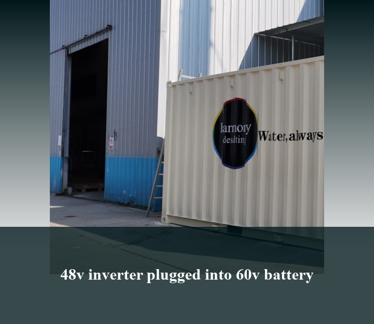 48v inverter plugged into 60v battery