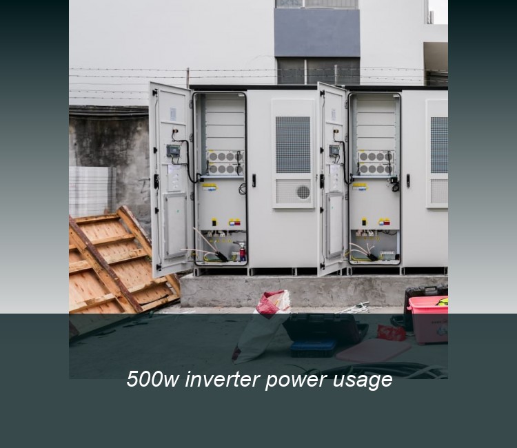 500w inverter power usage