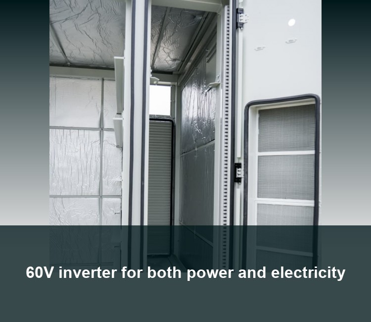 60V inverter for both power and electricity