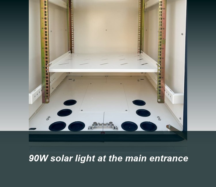 90W solar light at the main entrance