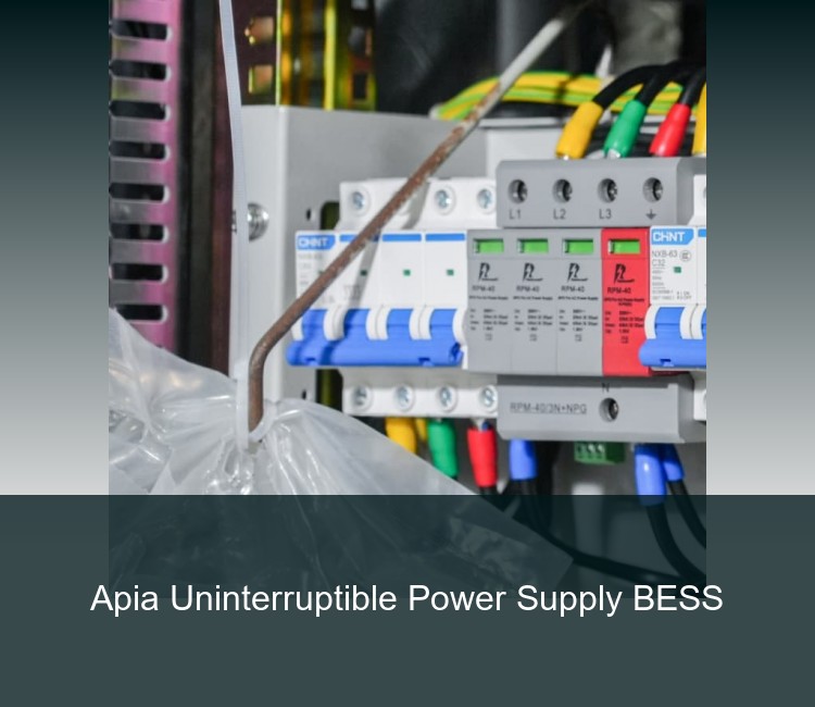 Apia Uninterruptible Power Supply BESS