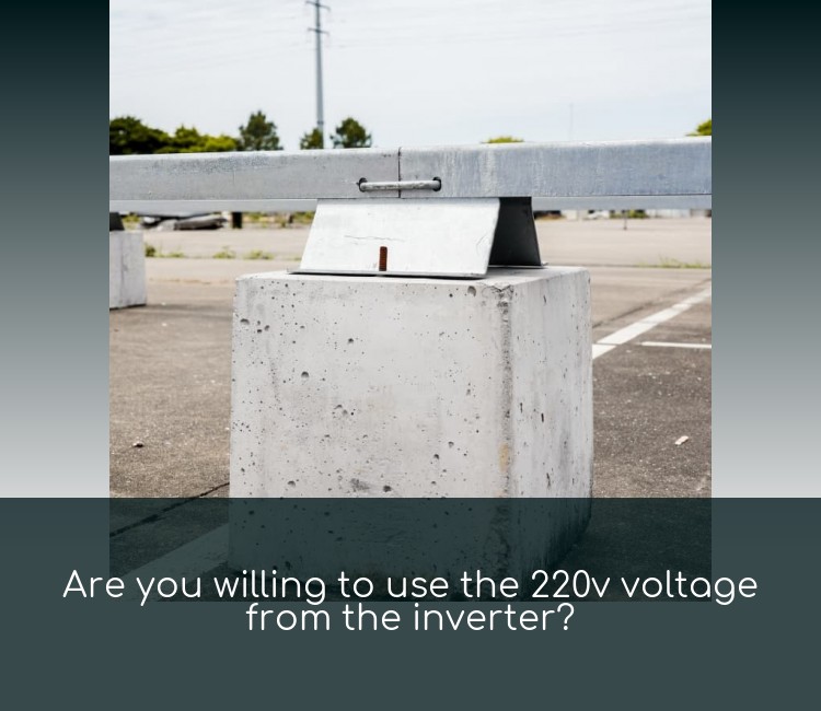 Are you willing to use the 220v voltage from the inverter?