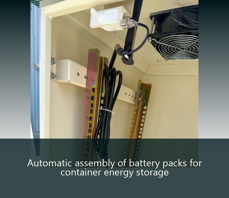 Automatic assembly of battery packs for container energy storage