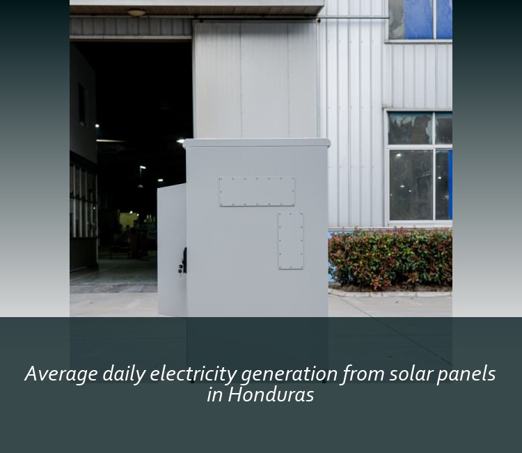 Average daily electricity generation from solar panels in Honduras