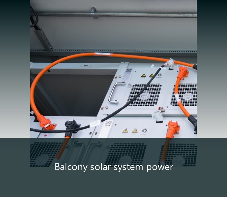 Balcony solar system power