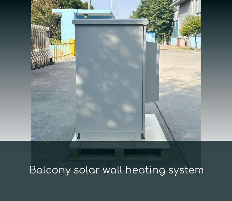 Balcony solar wall heating system