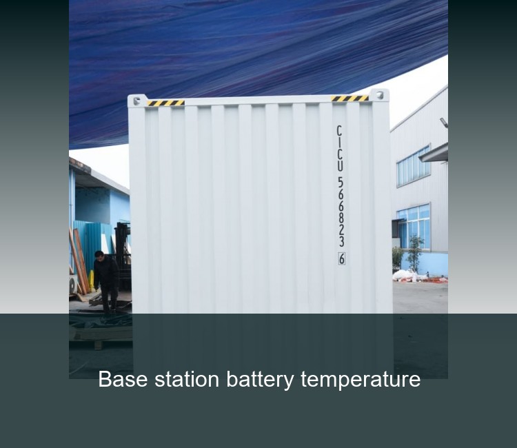 Base station battery temperature