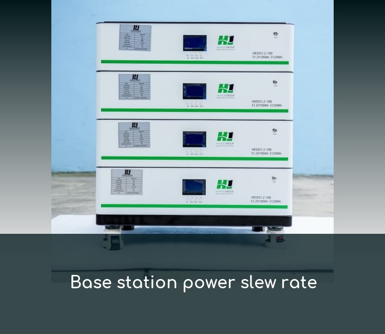Base station power slew rate