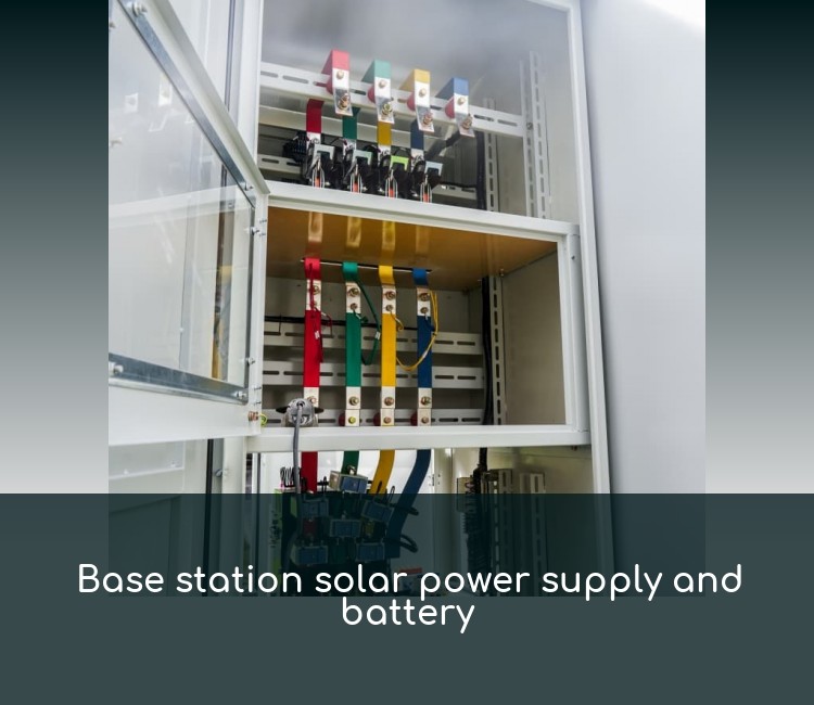 Base station solar power supply and battery