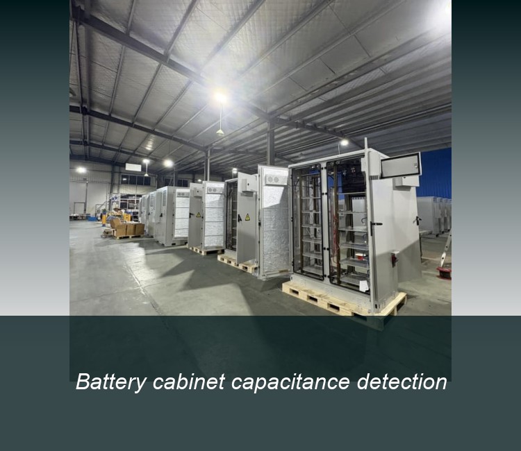 Battery cabinet capacitance detection
