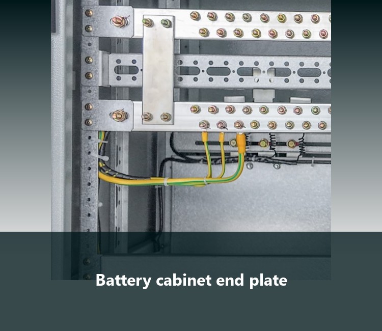 Battery cabinet end plate