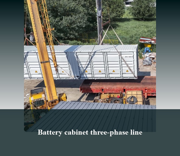 Battery cabinet three-phase line