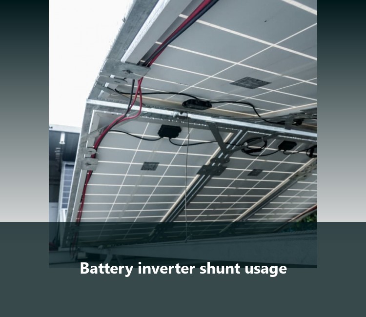 Battery inverter shunt usage