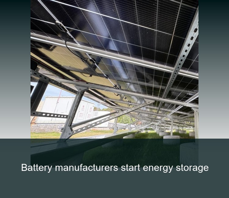 Battery manufacturers start energy storage