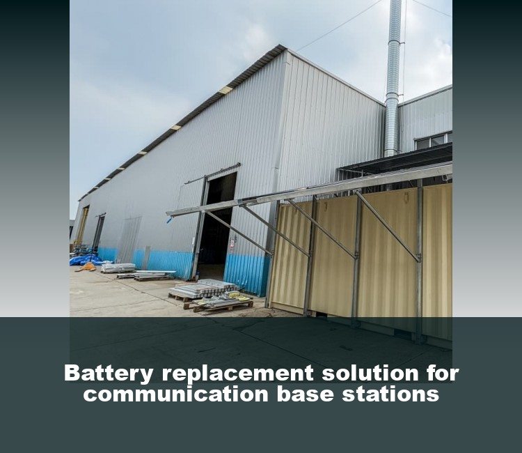 Battery replacement solution for communication base stations