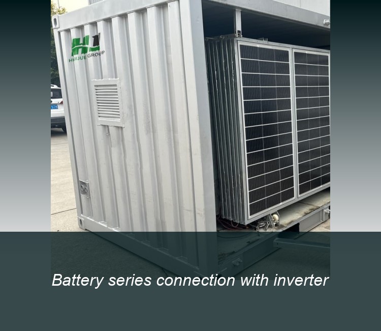 Battery series connection with inverter