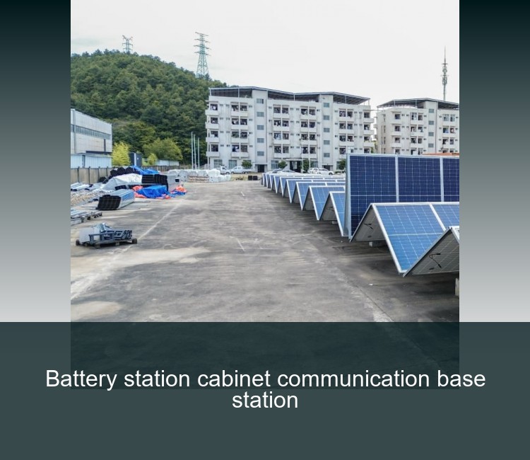 Battery station cabinet communication base station