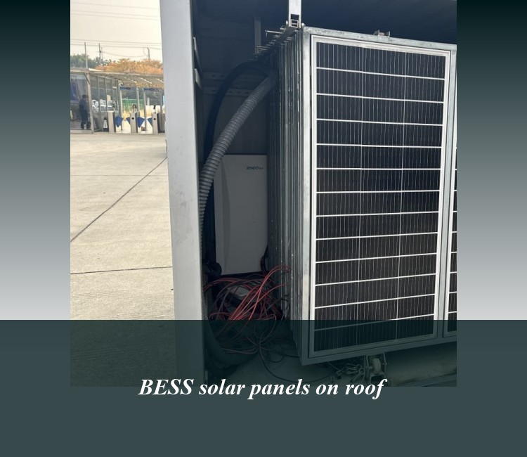 BESS solar panels on roof