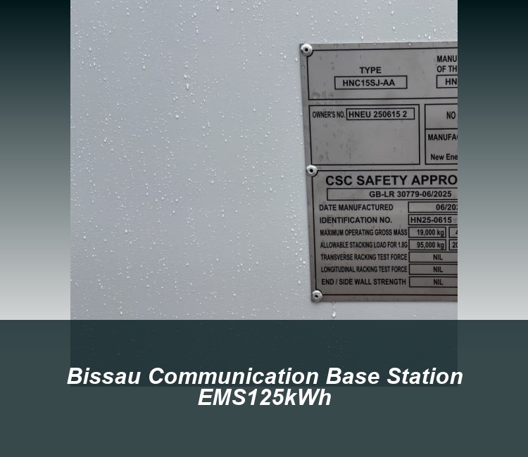 Bissau Communication Base Station EMS125kWh