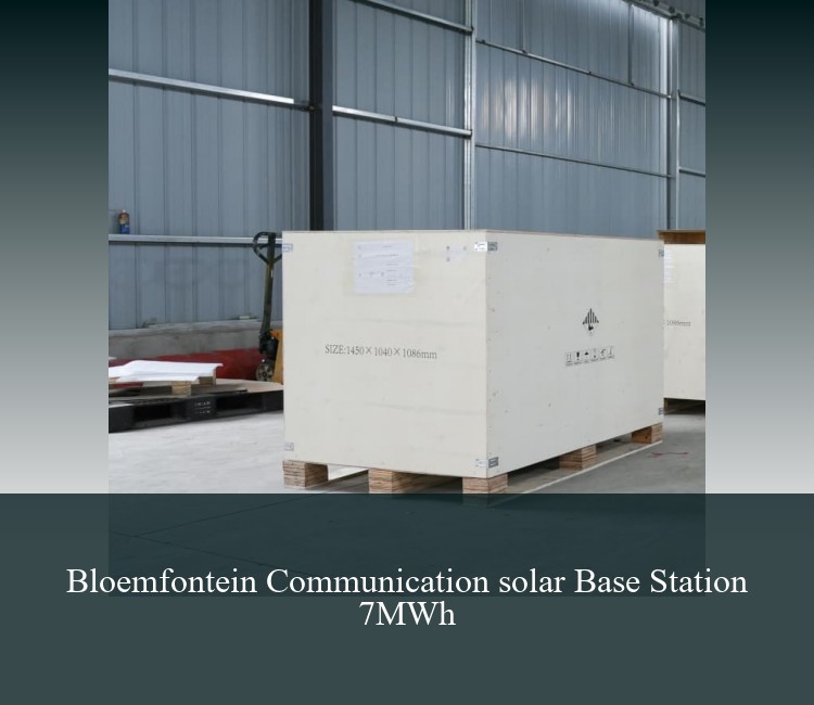 Bloemfontein Communication solar Base Station 7MWh