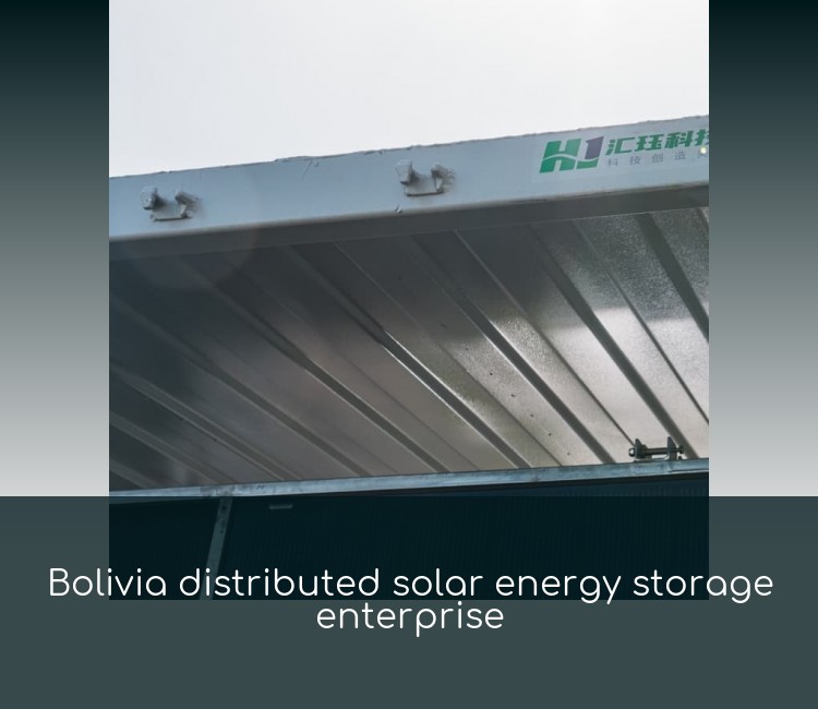 Bolivia distributed solar energy storage enterprise