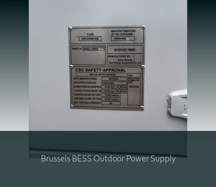 Brussels BESS Outdoor Power Supply