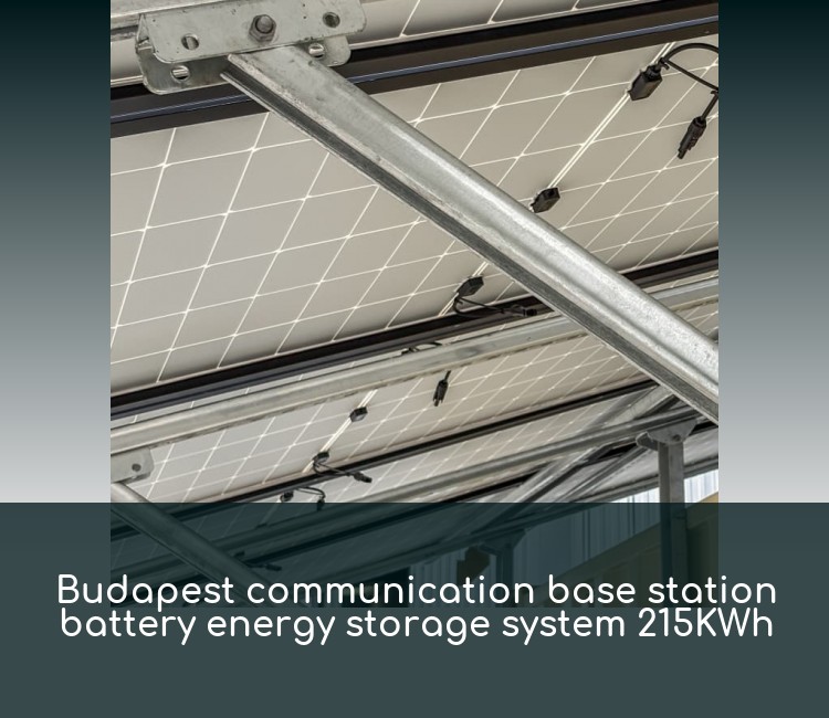 Budapest communication base station battery energy storage system 215KWh