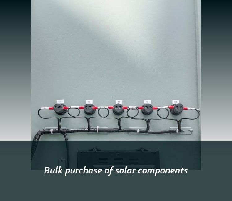 Bulk purchase of solar components