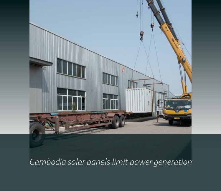Cambodia solar panels limit power generation