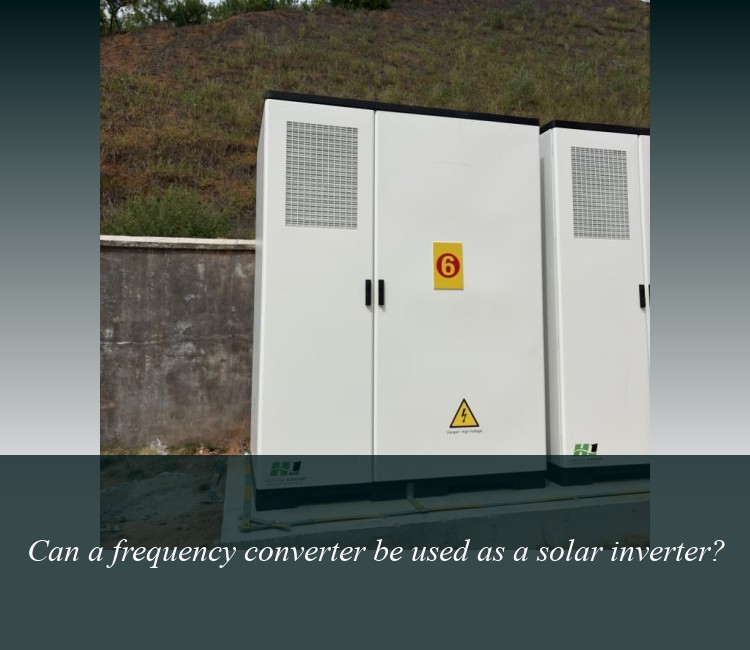 Can a frequency converter be used as a solar inverter?