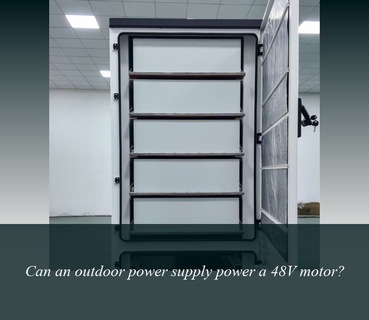 Can an outdoor power supply power a 48V motor?
