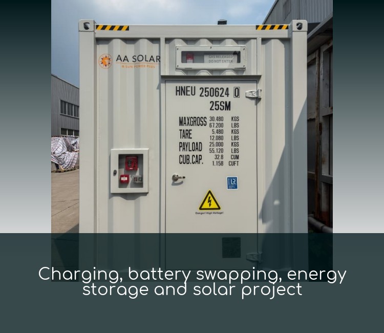 Charging, battery swapping, energy storage and solar project