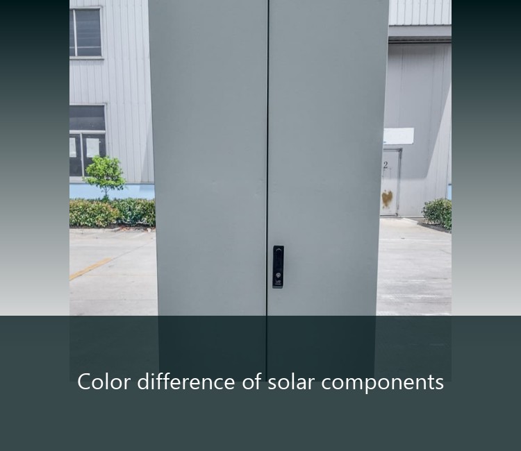 Color difference of solar components