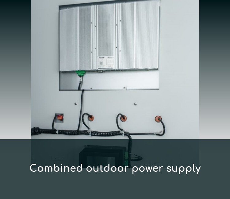 Combined outdoor power supply
