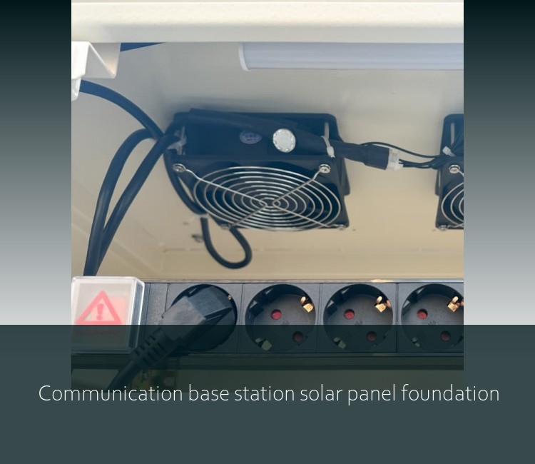Communication base station solar panel foundation