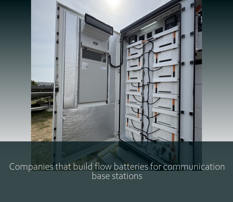 Companies that build flow batteries for communication base stations