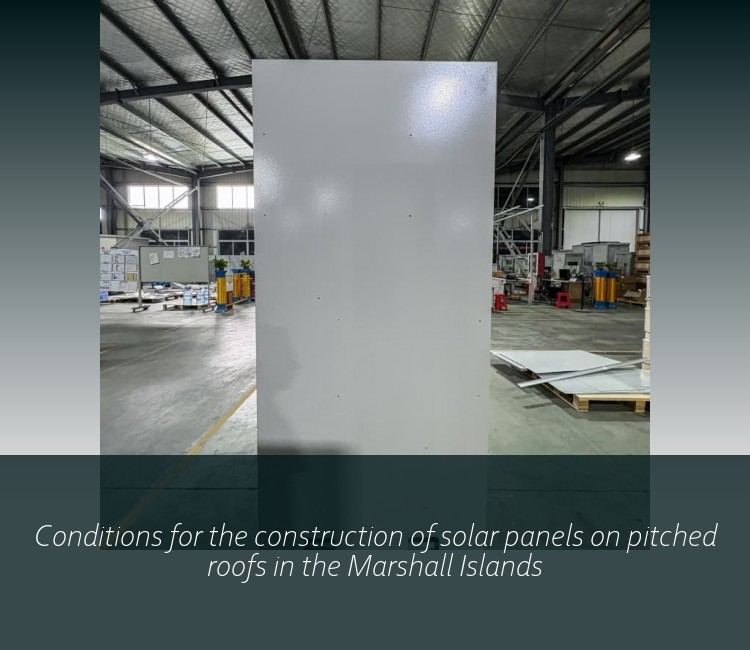 Conditions for the construction of solar panels on pitched roofs in the Marshall Islands