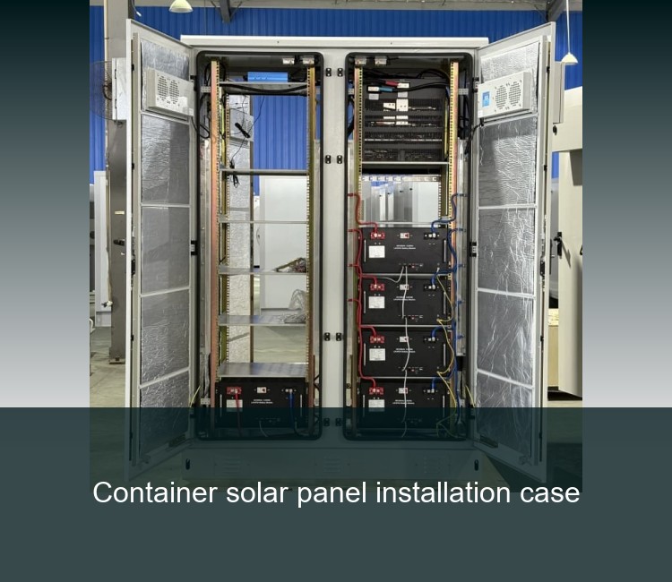 Container solar panel installation case